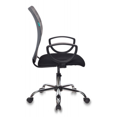 Кресло Бюрократ CH-599AXSL серый TW-32K03 сиденье черный TW-11 сетка/ткань крестов. металл хром