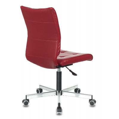 Кресло Бюрократ CH-330M красный Next-13 экокожа крестов. металл хром