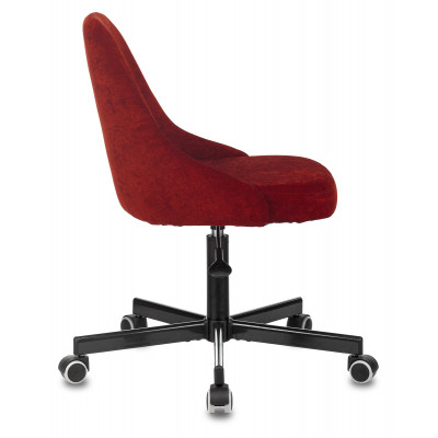 Кресло Бюрократ CH-340M бордовый Velvet 09 крестов. металл