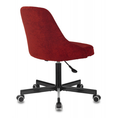 Кресло Бюрократ CH-340M бордовый Velvet 09 крестов. металл