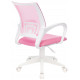 Кресло Бюрократ CH-W695NLT розовый TW-06A TW-13A сетка/ткань крестов. пластик пластик белый