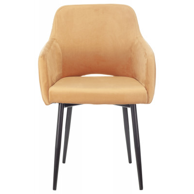 Кресло Бюрократ CH-380F янтарный Italia 9 на ножках металл черный