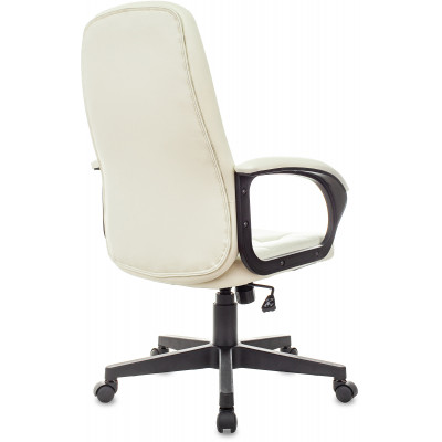 Кресло руководителя Бюрократ CH 002 слоновая кость OR-10 экокожа крестов. пластик