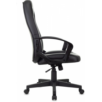 Кресло руководителя Бюрократ T-898 черный Leather Black экокожа крестов. пластик