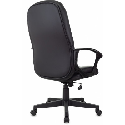 Кресло руководителя Бюрократ T-898 черный Leather Black экокожа крестов. пластик