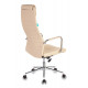 Кресло руководителя Бюрократ KB-9N/ECO бежевый экокожа с подголов. крестов. металл хром
