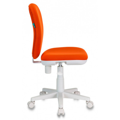 Кресло детское Бюрократ KD-W10 оранжевый 26-29-1 крестов. пластик пластик белый
