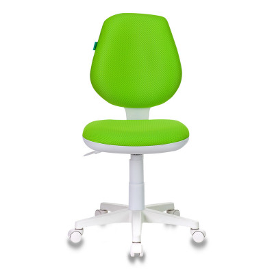 Кресло детское Бюрократ CH-W213 салатовый TW-18 крестов. пластик пластик белый