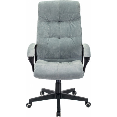 Кресло руководителя Бюрократ CH-824 Fabric серо-голубой Light-28 крестов. пластик