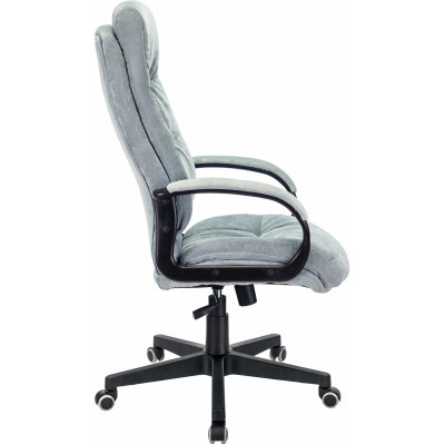 Кресло руководителя Бюрократ CH-824 Fabric серо-голубой Light-28 крестов. пластик