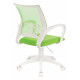 Кресло Бюрократ CH-W695NLT салатовый TW-03A TW-18 сетка/ткань крестов. пластик пластик белый