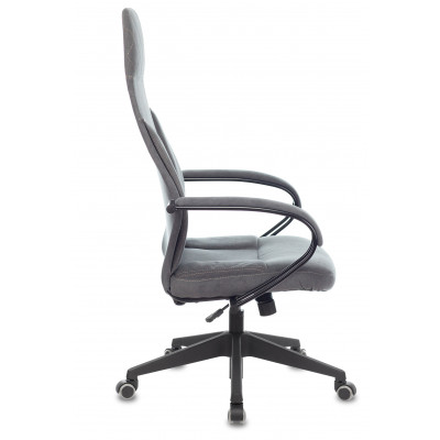 Кресло эргономичное Бюрократ CH-608Fabric темно-серый Alfa 44 крестов. пластик