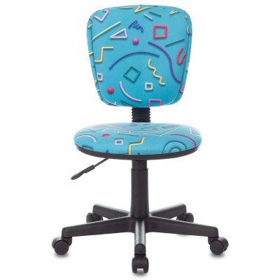 Кресло детское Бюрократ CH-204NX голубой Sticks 06 крестов. пластик