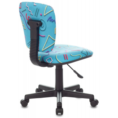 Кресло детское Бюрократ CH-204NX голубой Sticks 06 крестов. пластик