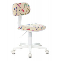 Кресло детское Бюрократ CH-W201NX песочный Sticks 02 крестов. пластик пластик белый