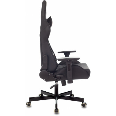 Кресло игровое Knight Armor черный ромбик экокожа с подголов. крестов. металл