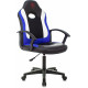 Кресло игровое Zombie 11LT черный/синий ткань/эко.кожа крестов. пластик черный