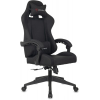 Кресло игровое Zombie Predator черный Neo Black с подголов. крестов. пластик