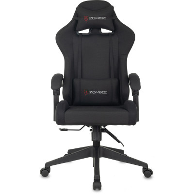 Кресло игровое Zombie Predator черный Neo Black с подголов. крестов. пластик