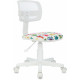 Кресло детское Бюрократ CH-W299 белый TW-15 сиденье мультиколор монстры сетка/ткань крестов. пластик пластик белый
