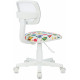 Кресло детское Бюрократ CH-W299 белый TW-15 сиденье мультиколор монстры сетка/ткань крестов. пластик пластик белый
