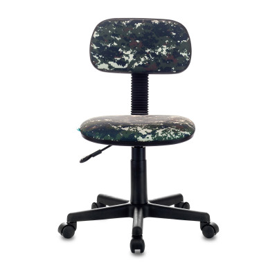 Кресло детское Бюрократ CH-201NX зеленый милитари Military крестов. пластик