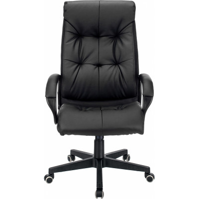 Кресло руководителя Бюрократ CH-824 черный экокожа крестов. пластик