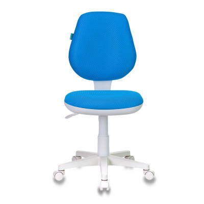 Кресло детское Бюрократ CH-W213 голубой TW-55 крестов. пластик пластик белый