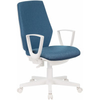 Кресло Бюрократ CH-W545 синий 38-415 крестов. пластик пластик белый