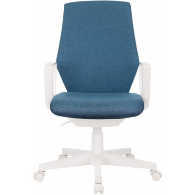 Кресло Бюрократ CH-W545 синий 38-415 крестов. пластик пластик белый