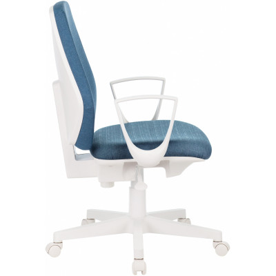 Кресло Бюрократ CH-W545 синий 38-415 крестов. пластик пластик белый