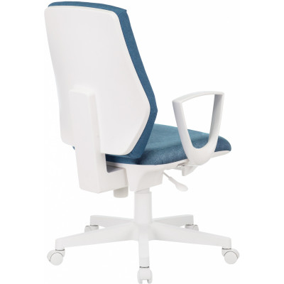 Кресло Бюрократ CH-W545 синий 38-415 крестов. пластик пластик белый