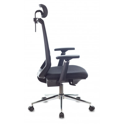 Кресло эргономичное Бюрократ MC-612N-H черный TW-01 38-418 сетка/ткань с подголов. крестов. металл хром