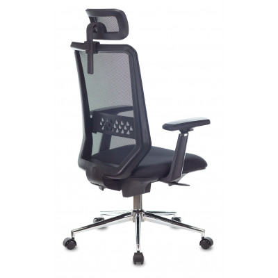 Кресло эргономичное Бюрократ MC-612N-H черный TW-01 38-418 сетка/ткань с подголов. крестов. металл хром