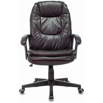 Кресло руководителя Бюрократ CH-868N темно-коричневый NE-15 экокожа крестов. пластик