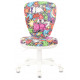 Кресло детское Бюрократ KD-W10 мультиколор маскарад крестов. пластик пластик белый