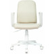Кресло Бюрократ CH-W327 слоновая кость OR-10 экокожа крестов. пластик пластик белый