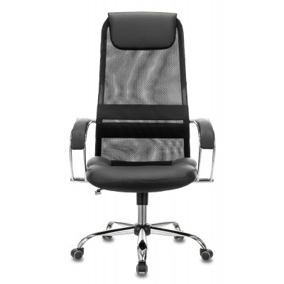 Кресло эргономичное Бюрократ CH-608SL черный TW-01 TW-11 экокожа/сетка с подголов. крестов. металл хром
