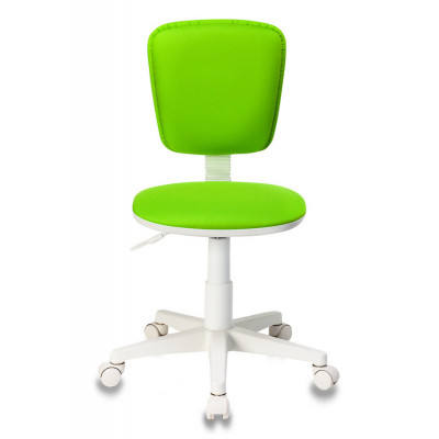 Кресло детское Бюрократ CH-W204NX салатовый 15-118 крестов. пластик пластик белый