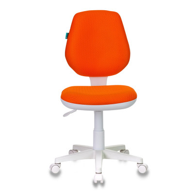 Кресло детское Бюрократ CH-W213 оранжевый TW-96-1 крестов. пластик пластик белый