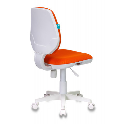 Кресло детское Бюрократ CH-W213 оранжевый TW-96-1 крестов. пластик пластик белый