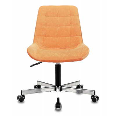 Кресло Бюрократ CH-350M оранжевый Velvet 72 крестов. металл