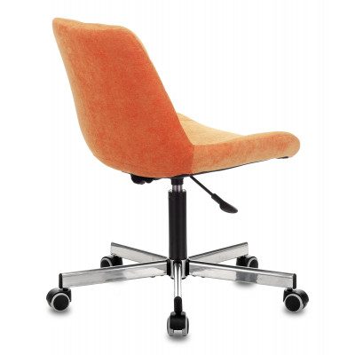 Кресло Бюрократ CH-350M оранжевый Velvet 72 крестов. металл