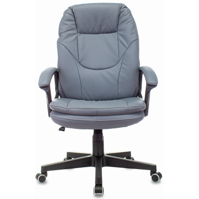 Кресло руководителя Бюрократ CH-868N серый экокожа крестов. пластик