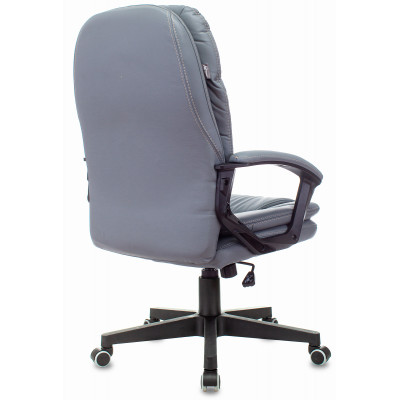 Кресло руководителя Бюрократ CH-868N серый экокожа крестов. пластик