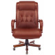 Кресло руководителя Бюрократ T-9926WALNUT светло-коричневый Leather Eichel кожа крестов. металл/дерево