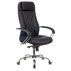 Кресло эргономичное Бюрократ CH-609SL/ECO черный экокожа крестов. металл хром