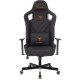 Кресло игровое Knight Outrider черный ромбик экокожа с подголов. крестов. металл