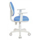 Кресло детское Бюрократ CH-W356AXSN голубой 15-107 крестов. пластик пластик белый