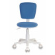 Кресло детское Бюрократ CH-W204NX голубой 26-24 крестов. пластик пластик белый